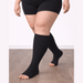 Black Open-Toe Compression Socks