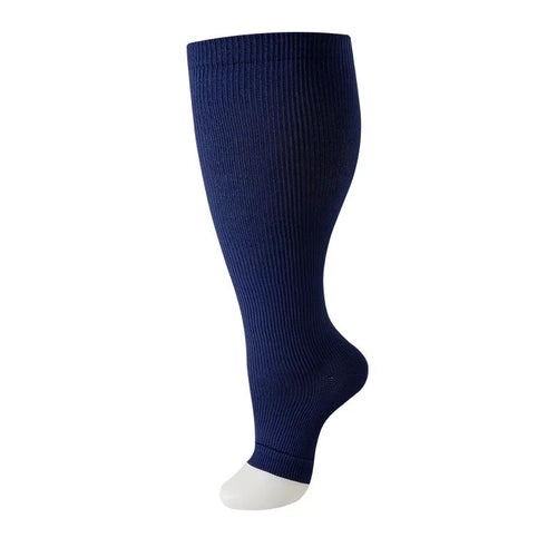 SKY BLUE  Open Toe Compression Socks