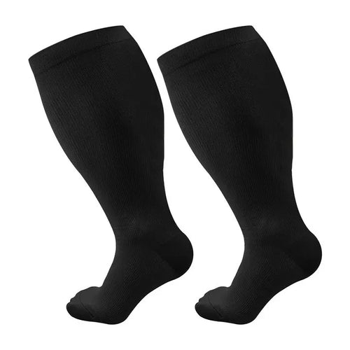 Black Closed-Toe Compression Socks