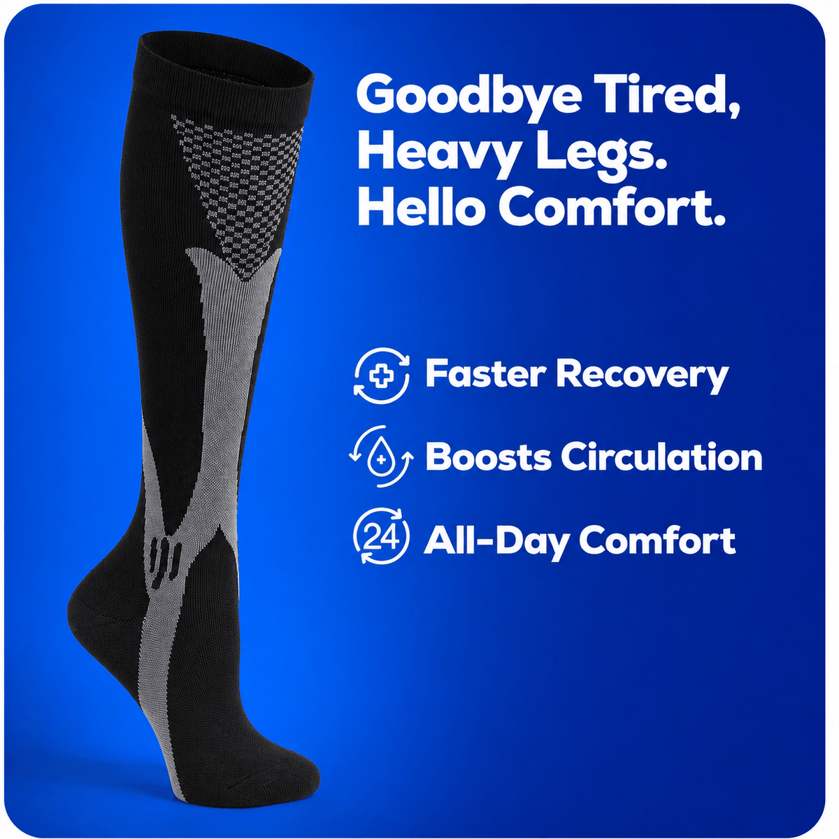 Red Active Performance Compression Socks (3XL - 7XL)
