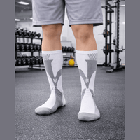 GREY 3XL- 7XL Performance Compression Socks