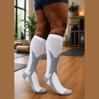White Active Performance Compression Socks (3XL - 7XL)