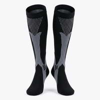 BLACK  3XL- 7XL Performance Compression Socks