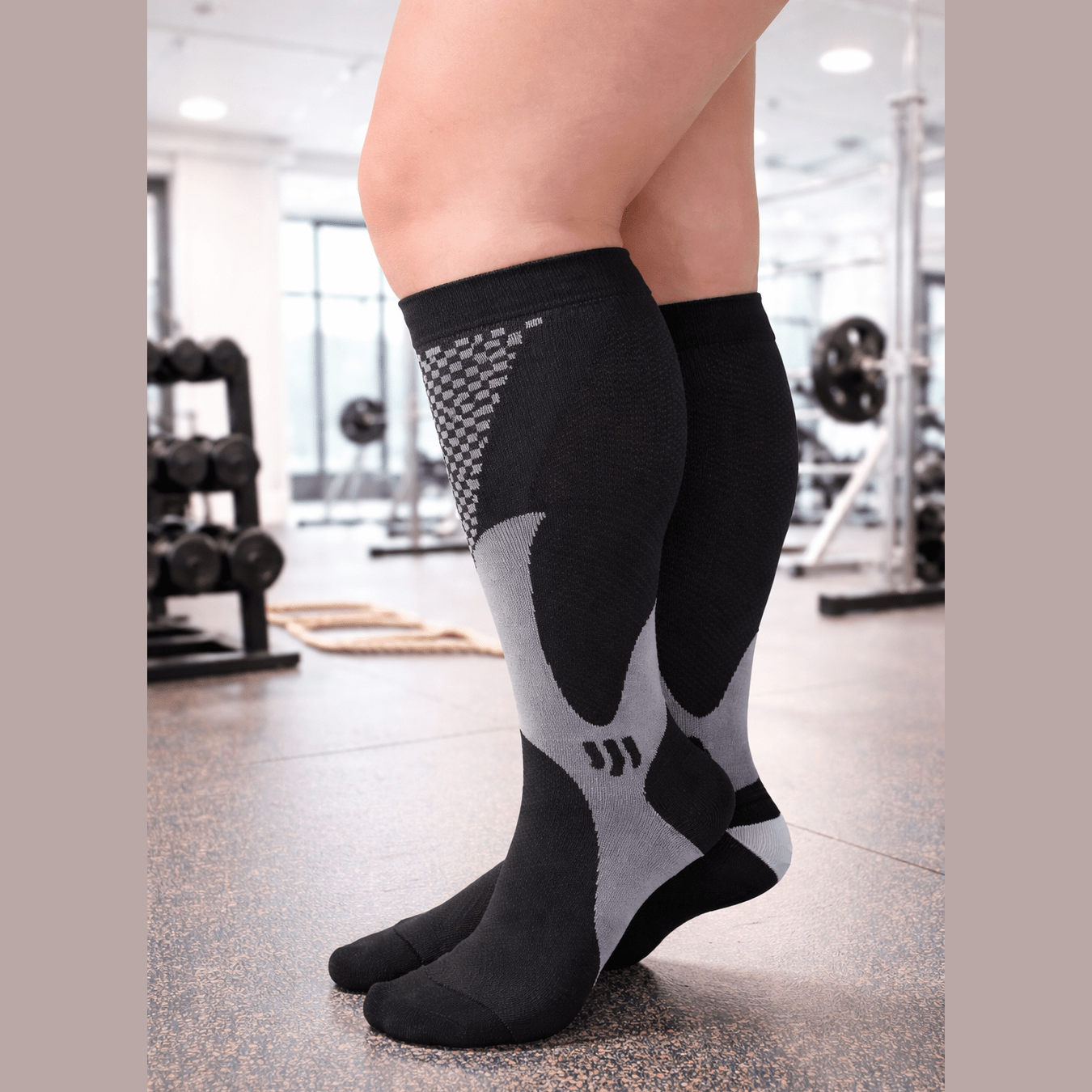 RED  3XL- 7XL Performance Compression Socks