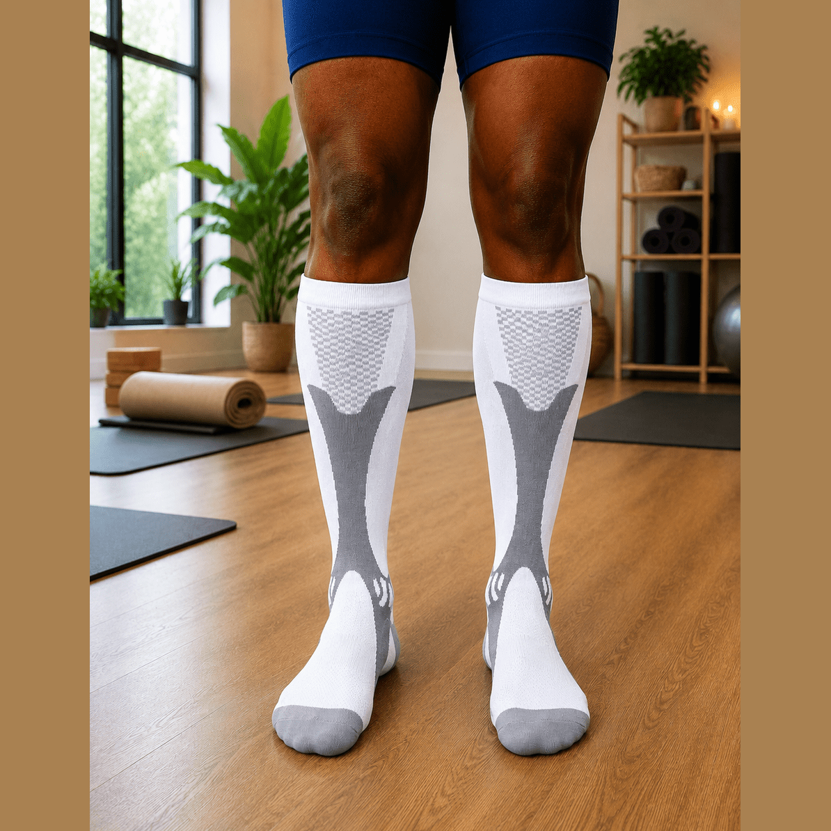 White Active Performance Compression Socks (3XL - 7XL)