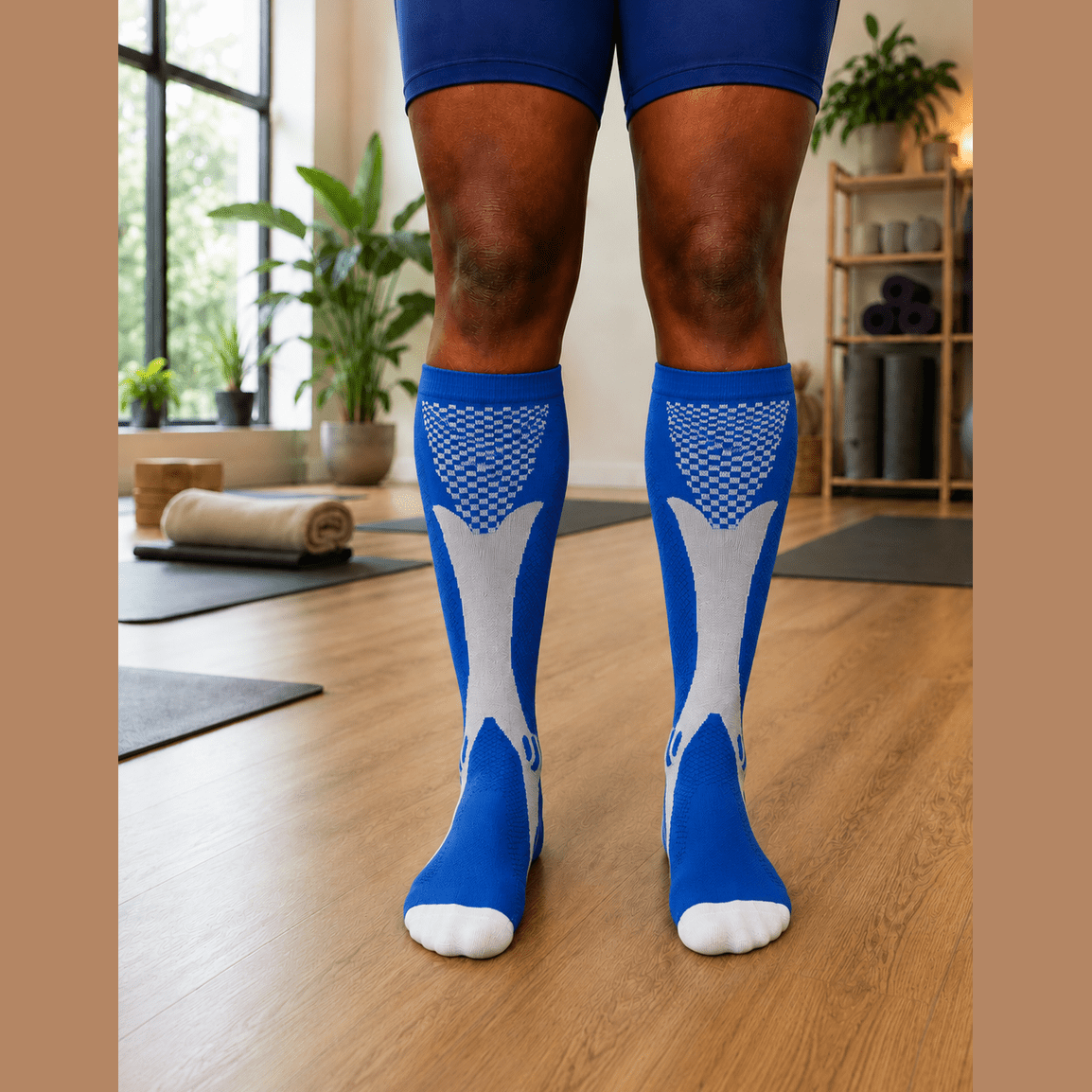 Blue Active Performance Compression Socks (3XL - 7XL)