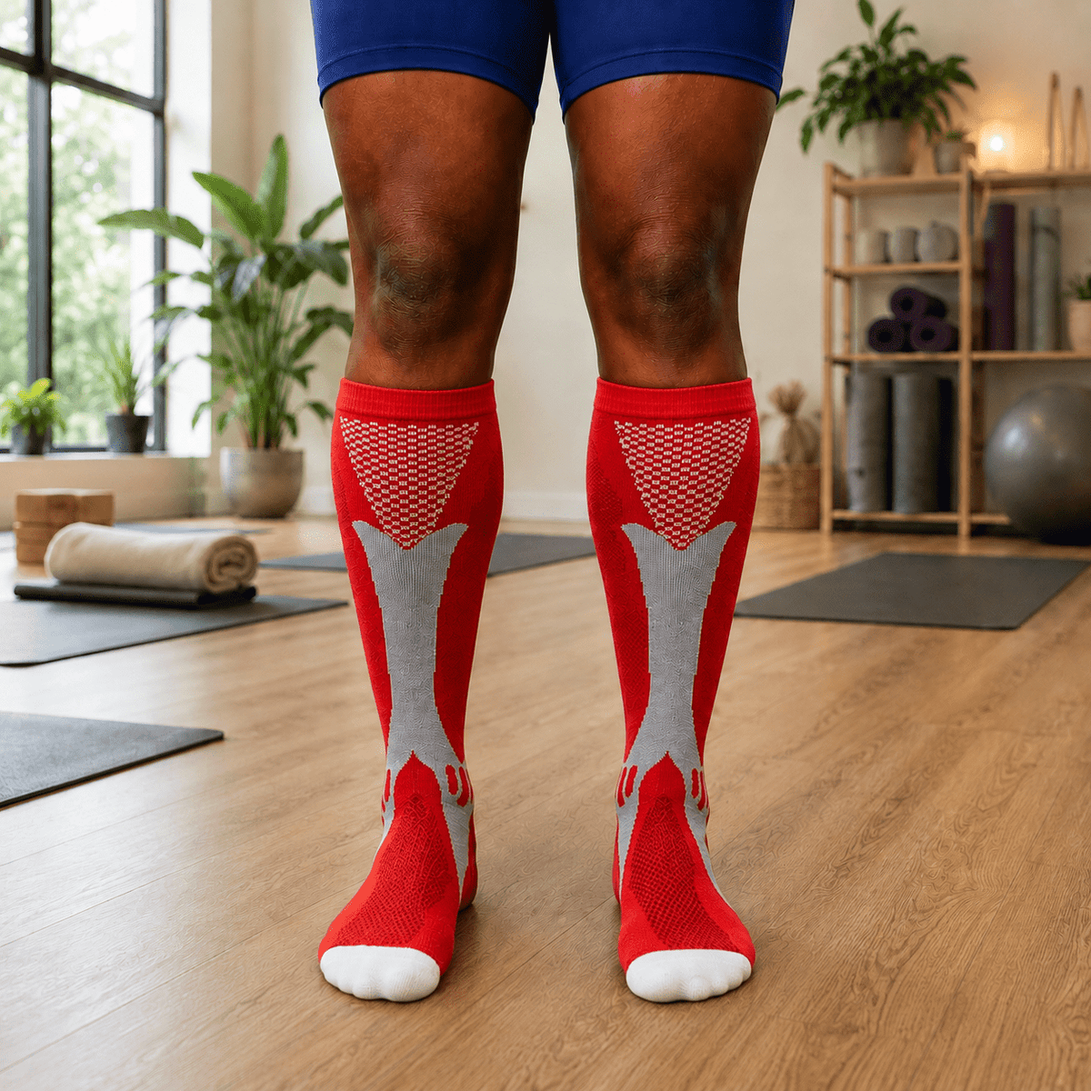 Red Active Performance Compression Socks (3XL - 7XL)