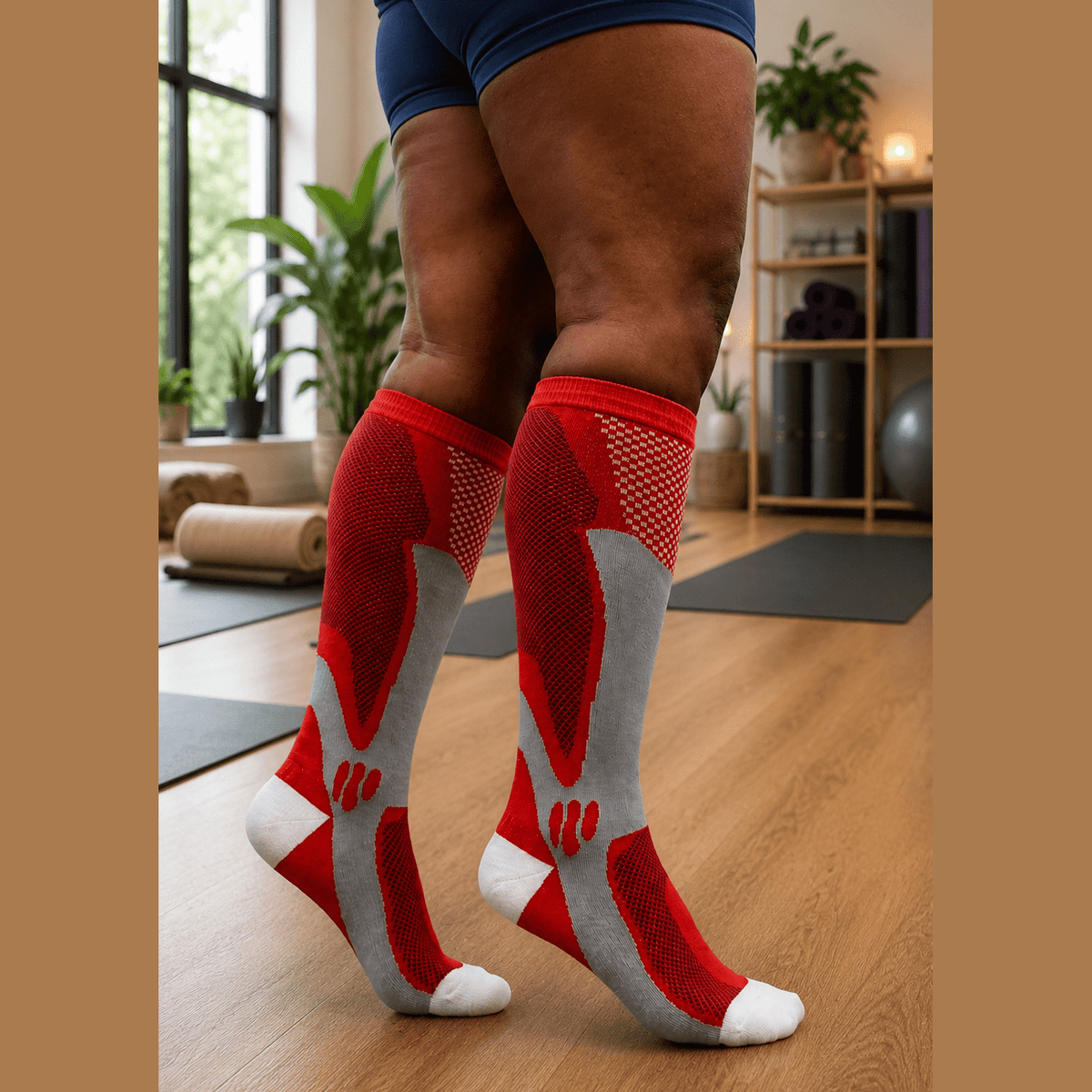 Red Active Performance Compression Socks (3XL - 7XL)